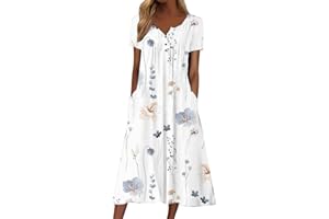 NNGOTD des Robes pour Femme Robe Boheme Chic Et Glamour Imprime Dress Femmes Grande Taille Sexy Bretelle Robes Courte Loose sans Manches Dresses éTé Noir Blanc Taille Robe Blanche