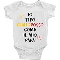 Body Neonato 100% Cotone - Stampa Squadra Di Calcio, Maniche Corte - Foto 6