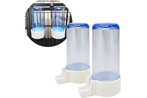 BPS BUENA PET SHOP BPS 2 pezzi mangiatoio/abbeveratoio per gabbia grande per pappagallo coniglio, misura L, lunghezza 13 cm BPS-15403 x 2