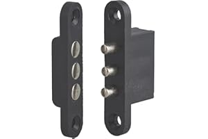 THIRARD - Trasmettitore di Corrente - 3 Poli - 24V 2A - Nero - Gancio Elettrico - Blocco Sicuro - Installazione Facile - Compatibile con Serrature - Reversibile - Per Porta