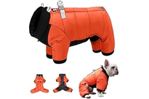 MUJGAN Dog Coats Waterproof (Orange, L) - Dog Raincoats, Keeps Your Pet Dry and Comfortable, Ideal for Small Dogs, Dachshunds, and Puppies