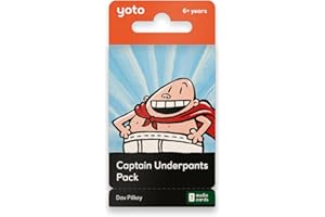 Yoto Captain Underpants Pack - 3 Kids Audiobook Cards for Use with Player & Mini All–in–1 Audio Player, Educational & Screen–Free Listening with Fun Playtime, Bedtime & Travel Stories, Ages 6+