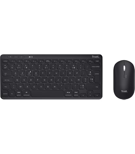Clavier Sans Fil Mini Bluestork Bluetooth - Compatible PC/Mac, AZERTY, Ultra Fin, Blanc