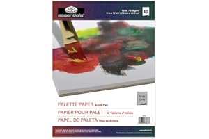 ROYAL & LANGNICKEL Royal and Langnickel - Carta da tavolozza grigia, 9 x 12 (Confezione da 40 fogli)