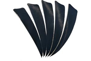 SHARROW 50pcs Plume de Flèche 4 Pouces Naturelle Fletching pour Tir à l'arc Chasse