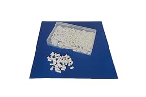 Yrsssa LC-Staubkappen, vollständiger Schutz für LC-Ende, Schutzkappe für Glasfaserkabel, Endflächen und Geräte, Glasfaser-Staubkappen im Schnappverschluss-Gehäuse, 100 Stück