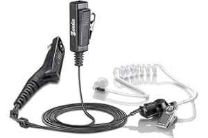 Zeadio Oreillette de Surveillance Tube Acoustique Casque avec Other Moulage pour multipin Motorola Talkie-walkie Radio