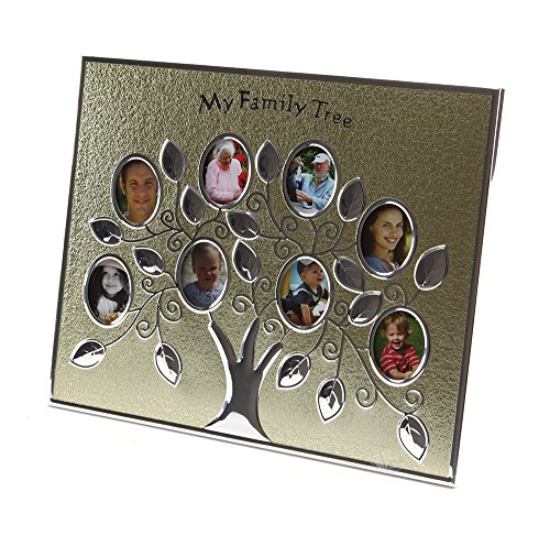 Hugs & More Family Tree Photo Frame (Gold)