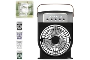 ALAPEK Polarlux Air Cooler,Polarlux Air Conditioner,Polarlux Ice Fan,Polar Lux Ice Fan,Polar Lux Air Conditioner,Portable Cooling Fan 3 Wind Speeds,Air Conditioner Fan with Ice Cooling System (Black)