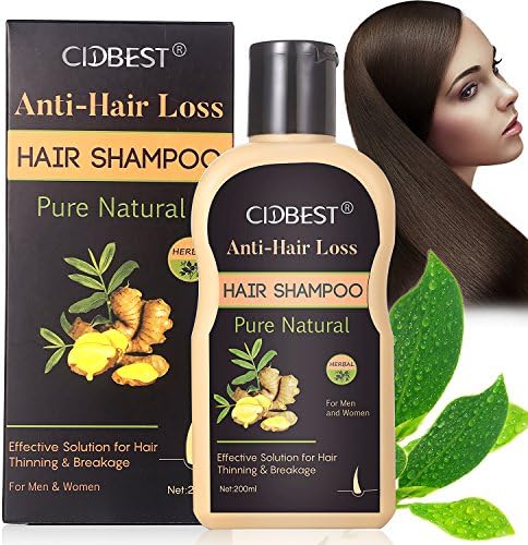 Anti-Hair Loss Shampoo, Hair Regrowth Shampoo, Hair Loss treatment, Natural Old Ginger Hair Care Shampoo Effective Solution for Hair Thinning &amp; Breakage - Hair Regrowth Products for Men &amp; Women