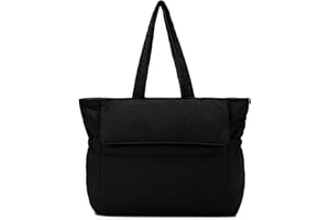 RAVUO Bolso Acolchado Mujer,Bolso Mujer Grande Ligero Puffer Tote Bag Bolso Universidad Bolsa Hombro y Shopper para Gimnasio Trabajo Vacaciones Yoga