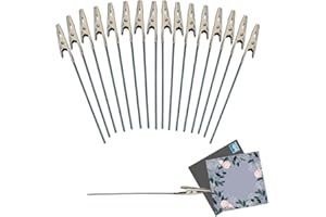 RHITCHY 60 unidades soporte para clip de memo: 15 cm pinza de cocodrilo para fotos, para tarjetas de fotos, clips de fotos, clips para notas de cocodrilo, manualidades bodas cumpleaños fiestas decoración mesa