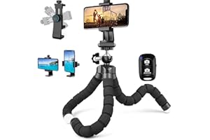 BAO LUO Mini-trépied Flexible à Utiliser en Voyage - pour Les téléphones Portables, Les Smartphones,