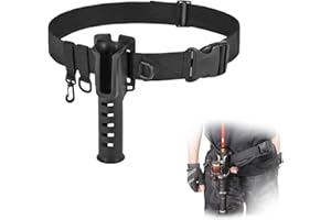 SEMINISMAR Ceinture Porte-Canne à Pêche,Ceinture De Pêche à la Taille,Ceinture De Pêche à L'appât en Plein Air avec Anneaux en D,Ceinture De Pêche Réglable,Support de Canne à PêChe, Ceinture Portable
