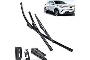 KKAIRA Limpiaparabrisas Escobilla para Toyota C-HR CHR 2016 2017 2018 2019 2020 26"16" 14", Parabrisas De Coche Escobillas Limpiaparabrisas Delanteras Y Traseras