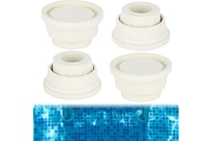 MEYAGOT Pool Ladder Rubber Buffers, 4 Pieces Pool Ladder Stopper, Ladder Rubber Stopper, Pool Ladder Rubber Stopper, Stopper for Pool Ladder for Home, Safety Pool, Hotel, Most Swimming Pool Ladders