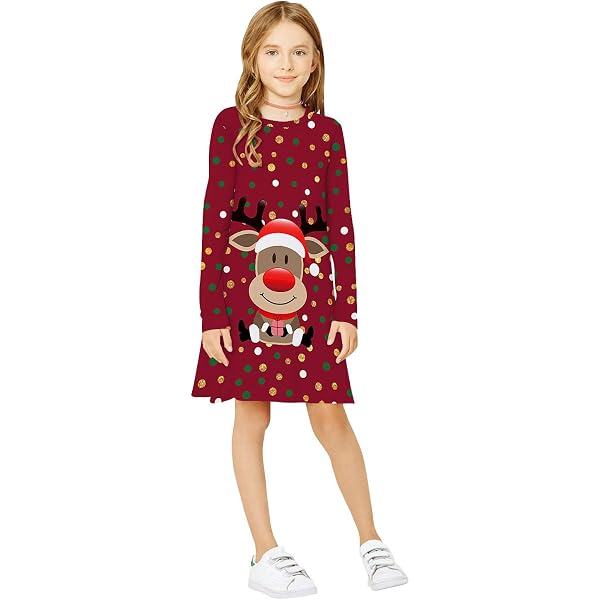 Robe Pull Fille Hiver – Manches Longues, Motif Losange – Chaude Et Confortable – Pour Tous Les Jours Ou Occasions Spéciales - 14