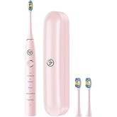 NPO Nicefeel X610-Z 40000 Vibrations Per Minute, Rechargeable Sonic Professional Toothbrush (Pink)