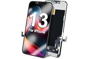 DTD Schermo per iPhone 13, 6,1-Pollice Display FHD e Sostituzione Touch Screen True Tone Programmabile, Face ID compatibile con A2482/ A2631/ A2634/ A2635/ A2633