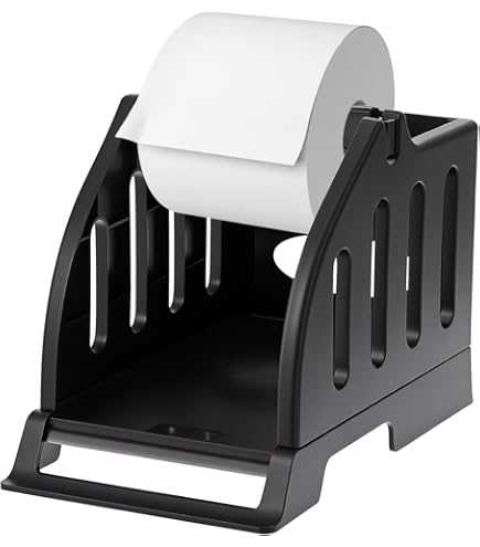 Alyoen Etikettenhalter - Holz Halter Für Thermoetikettendrucker Und Rollenetiketten