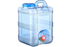 cutecool 5-22L Reservoir Eau Camping Car,Portable Bidon d'eau avec Poignée,Jerrican Alimentaire avec Robinet,Parfait pour Voyage, Camping, Barbecue, Pêche