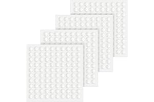 Giantree Przezroczyste, małe, samoprzylepne gumowe zderzaki i antypoślizgowe stopki do drzwi szafki, półkuliste podkładki silikonowe do mebli drzwiowych, 400 szt. (6 x 2 mm)