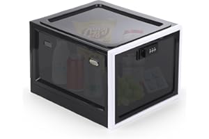 Mineup Scatola per Medicinali con Chiusura a Chiave, Contenitore con Serratura, Scatola con Chiave per Alimenti, Medicinali e Sicurezza della Casa per Famiglia, L'ufficio, Scuola