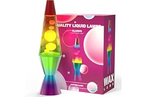 ‎AONESY AONESY Lavalampe 37cm Regenbogenfarbe Lavalampe Kinder Nachtlicht Buntes Licht Lampe Geschenk für Weihnachten Geburtstag