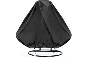 ‎INMUA INMUA Abdeckung für Hängesessel, Hängesessel Schutzhülle Wasserdicht, Winddicht, UV-Beständiges, Schaukelstuhl Abdeckung 420D Oxford Gewebe Schwebesessel Hängestuhl Schutzhülle (232 x 203cm)