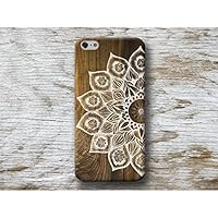 Mandala Holz Print Hülle Handyhülle für iPhone 4 4s 5 5se se 5C 5S 6 6s 7 Plus iPhone 8 Plus iPod 5 6