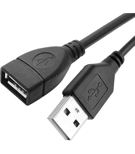 CAVO USB MASCHIO FEMMINA 2.0 TIPO A TYPE A PROLUNGA 3m CAVETTO FILO PER PC DATI - Foto 10