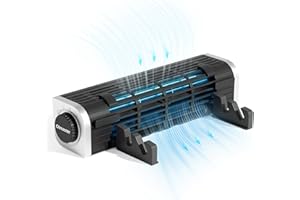 OImaster Laptop Cooler with Adjustable Stand, Laptop Cooling Pad 3-Speed Adjustable Small Desk Fan, USB Multi Function Laptop Cross-Flow Turbine Cooling Fan for Laptop Pad Tablet Phone (1691)