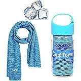 Cooling Towel, Vakki Ice Cold Sports Sweat Towel for Instant Relief perfect for Cooling Scarf Neck,Forehead, Wristband, Banda
