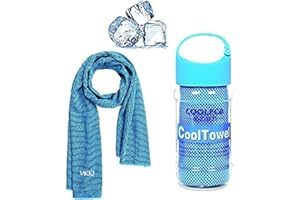 VAKKI Cooling Towel, Ice Cold Sports Sweat Towels for Instant Relief Perfect Coolings Scarf Neck,Forehead, Wristband, Bandana, Stay Cool from Over Heating During All Kinds of Sport and Exercise