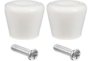 Clispeed - Pattini a rotelle, tappi in gomma, blocco freno, pattini a rotelle, supporto per scarpe da freno, colore: bianco