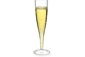 NDR London Reusable Champagne Flutes, Reusable Wine Glasses, Cocktail Accessories for Drinks, Champagne Flute Glasses, Shot Glasses, Cocktail Glasses, Champagne Glasses (8, Clear)