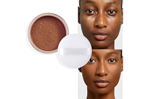 LUCOSS Poudre Banana peau Noir, Banana Poudre Fond de Teint Banana Powder Blanchiment Concealer Contrôle du pétrole de longue durée Poudre