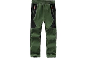 HFDWYJ Softshellhose Kinder Mit Fleecefutter Hosen wasserdichte Hose Kinder Outdoor Hose Kinder Skihose Kinder Wanderhose Kinder Regenhose Sporthose Jungen Winterhose Jungen