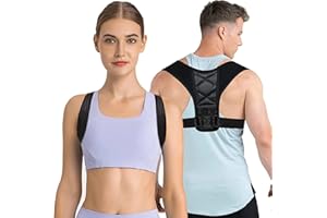 ETRSAIRL Posture Corrector For Men And Women, Adjustable back brace posture corrector To Prevent Hunchback, Back Straightener Posture Corrector Of Body Posture（black）