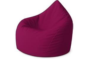 ‎PATCH HOME PATCH HOME Sitzsack XXXL Tropfenform - Weinrot - Indoor & Outdoor Beanbag mit Styroporfüllung - Bereits Befüllt - Kinder & Erwachsene - 30 Farben & 3 Größen - Für Kinder und Erwachsene