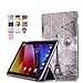 Produktbild WindTeco ASUS ZenPad 10 Z301MFL / Z2301ML / Z300M / Z300C Hülle - Ultra Dünn und Leicht PU Leder Schutzhülle mit Standfunktion und Auto Aufwachen / Schlaf Funktion für ASUS Zenpad 10 Z301MFL / Z2301ML / Z300M / Z300C / Z300CG / Z300CL 10,1 Zoll Tablet, Karte Turm