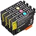 Produktbild AmazonBasics - Wiederaufbereitete Tintenpatrone für Epson Daisy 18 4-Farben-Multipack