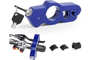 UWOBEFO Candado Moto Antirrobo Bloqueo Freno Moto Cerradura Palanca Freno Manillar Acelerador Bloqueo Scooter