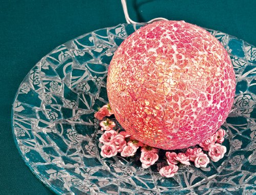 CRACKLE Mosaik Platte aus Glas 20×15 cm verschiedene Farben Mosaiksteine - 2