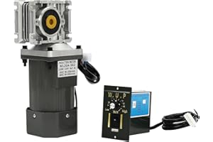 DCSYOG Motoriduttore a vite senza fine con regolatore di velocità, 120 W, 220 V, motore riduttore 80 K, motore elettrico a riduzione della velocità, accessorio elettrico industriale