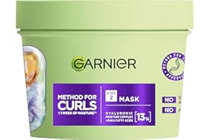Garnier Method For Curls Deep Conditioning Mask, up to 7 days of moisture & curl definition. Designed, tested & approved on all curl types, including type 4 curls & coils. Silicone free, 370ml