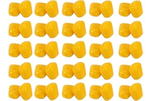 LIZEALUCKY 50 Pcs Large Pop Up Yellow Corn Imitation Sweet Corn Soft Plastic Fake Carp Fishing Lures Simulation Strong Buoyancy Soft Baits for Carp Fishing Rigs