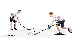 Hockey Revolution Tiles 18 – sucha wykładzina podłogowa treningowa – płytki hokejowe – wytrzymała, gładka, nachodząca na siebie wykładzina podłogowa z suchych terenów, lekka i regulowana, do użytku