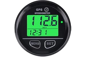 NInE-ROnG SM001 Velocímetro GPS Digital DC 10-24V, Registro de Velocidad de Conducción en Tiempo Real, Recordatorio de Exceso de Velocidad, Medición de Voltaje de la Batería para Vehical Motor