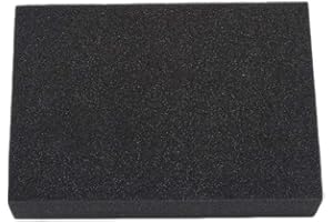 EELABPER Tapis en mousse haute densité pour kit de feutrage à l'aiguille, tampon de feutrage de base en mousse noire, durable et pratique